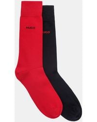 HUGO - Logo Crew Socks 2-Pack - Lyst