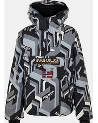 Napapijri - All Over Print Weather Resistant Rain Anorak - Lyst