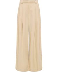 St. Agni - Pleat High Rise Wide Leg Trousers - Lyst