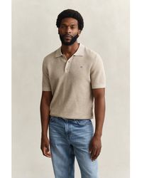 GANT - Short Sleeve Polo Shirt - Lyst