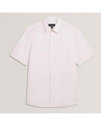 Ted Baker - Ss Regular Fit Linen Shirt - Lyst