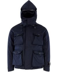 C.P. Company - Mille Micro Hooded Long Sleeve Zip Parka - Lyst