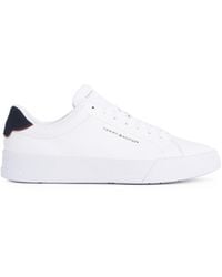 Tommy Hilfiger - Court Leather Low Top Trainers - Lyst