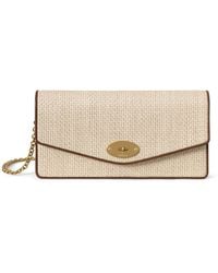 Mulberry - Leather Darley Clutch Ecru-Bright Oak - Lyst
