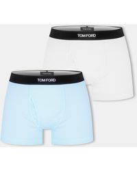 Tom Ford - Plain Cotton Boxer Briefs, 2-Pack - Lyst