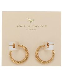 Olivia Burton - Classic Rope Hoop Earrings - Lyst