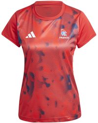 adidas - Short Sleeve Performance Gym Top - Lyst