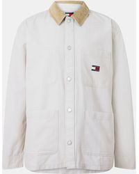 Tommy Hilfiger - Cord Textured Relaxed Fit Overshirt - Lyst