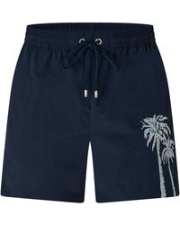 BOSS - Palm Embroidery Swim Shorts - Lyst