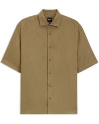 BOSS - Lightweight Short Sleeve Shirt - Lyst