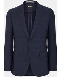 BOSS - Check 2-Piece Suit - Lyst