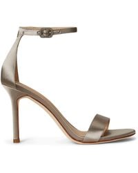 Ralph Lauren - Allie Leather Heeled Sandals - Lyst