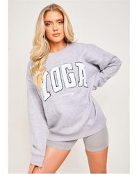 Missy Empire - Yoga Sweater Ld00 - Lyst