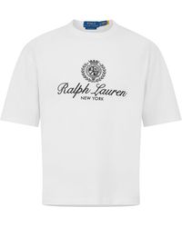 Polo Ralph Lauren - Crest Cotton Regular-Fit T-Shirt - Lyst