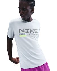 Nike - Miler Dri-Fit Reflective Short-Sleeve T-Shirt - Lyst