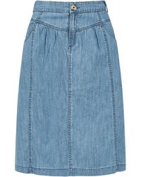 Yumi' - Chambray Denim Skirt - Lyst