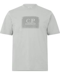 C.P. Company - Block Logo Regular Fit T-Shirt - Lyst
