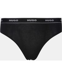 HUGO - 3 Pack Stripe Thong - Lyst