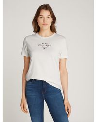 Tommy Hilfiger - Script Short-Sleeve Regular Fit T-Shirt - Lyst