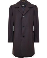 BOSS - H-Task Overcoat - Lyst