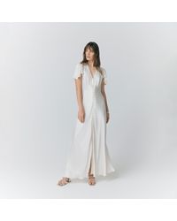 ivory lace high low dress Isa High-Low Dress (antique ivory tulle)  INDIE BLUE