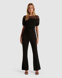 Forever New - Matilda Spliced Puff Sleeve Top - Lyst