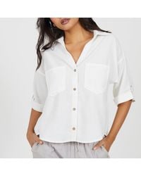 Brave Soul - Ladies V-Neck Short Sleeve Shirt - Lyst