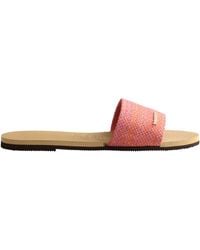 Havaianas - Hav. You Malta Golden Flip Flops - Lyst