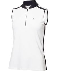 Calvin Klein - Sleeveless Performance Polo Shirt - Lyst
