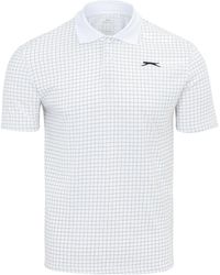 Slazenger 1881 - Check Golf Polo - Lyst