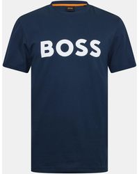 BOSS - Thinking 1 T-Shirt, Signature Logo - Lyst