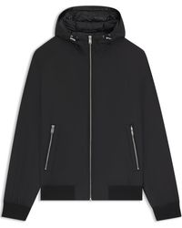 BOSS - Hooded Full Zip Hybrid Jacket - Lyst