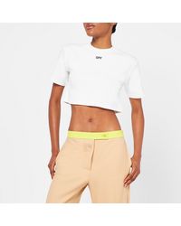 Off-White c/o Virgil Abloh - Cropped T-Shirt With Logo - Lyst