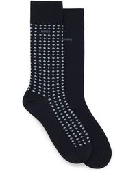 BOSS - 2 Pack Minipattern Crew Socks - Lyst