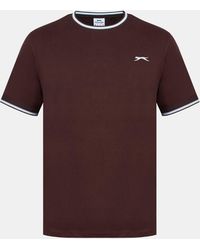 Slazenger 1881 - Tipped T-Shirt - Lyst
