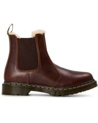Dr. Martens - 2976 Leonore Fur Lined Chelsea Boot - Lyst