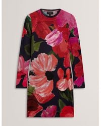 Ted Baker - Ted Ls Mini Dress Ld71 - Lyst