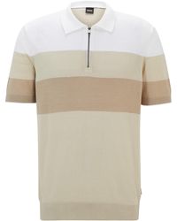 BOSS - Trieste Knitted Short Sleeve Polo Shirt - Lyst