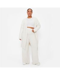 I Saw It First - Teddy Borg Knit Wide Leg Trousers Co-ord - Lyst