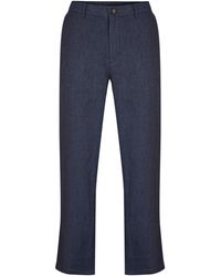 Pal Zileri - Linen Straight Leg Trousers - Lyst
