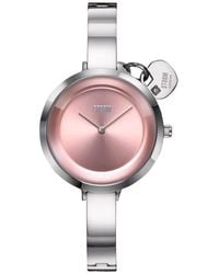 Storm - Mera Silver Impatiens Pink Stainless Steel Watch - Lyst