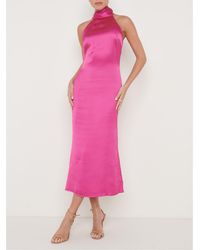 Pretty Lavish - Tie Detail Slinky Dress - Lyst