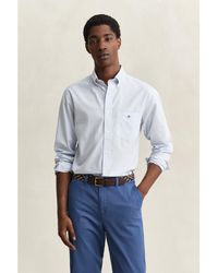 GANT - Gingham Long Sleeve Patterned Shirt - Lyst
