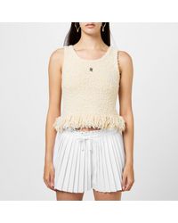 Rabanne - Fringe Knitted Top - Lyst