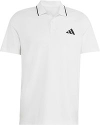 adidas - Essentials Cotton 3-Stripes Polo Shirt - Lyst
