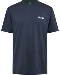 BOSS - Short Sleeve Performance Gym Top - Lyst