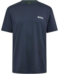 BOSS - Short Sleeve Performance Gym Top - Lyst
