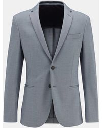 HUGO - 'Long Sleeve Zip Tailored Fit Blazer - Lyst