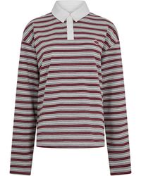 The Couture Club - Striped Rugby Polo Shirt - Lyst