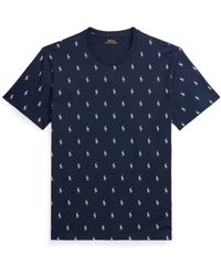 Polo Ralph Lauren - All Over Pony Cotton Short Sleeve T-Shirt - Lyst